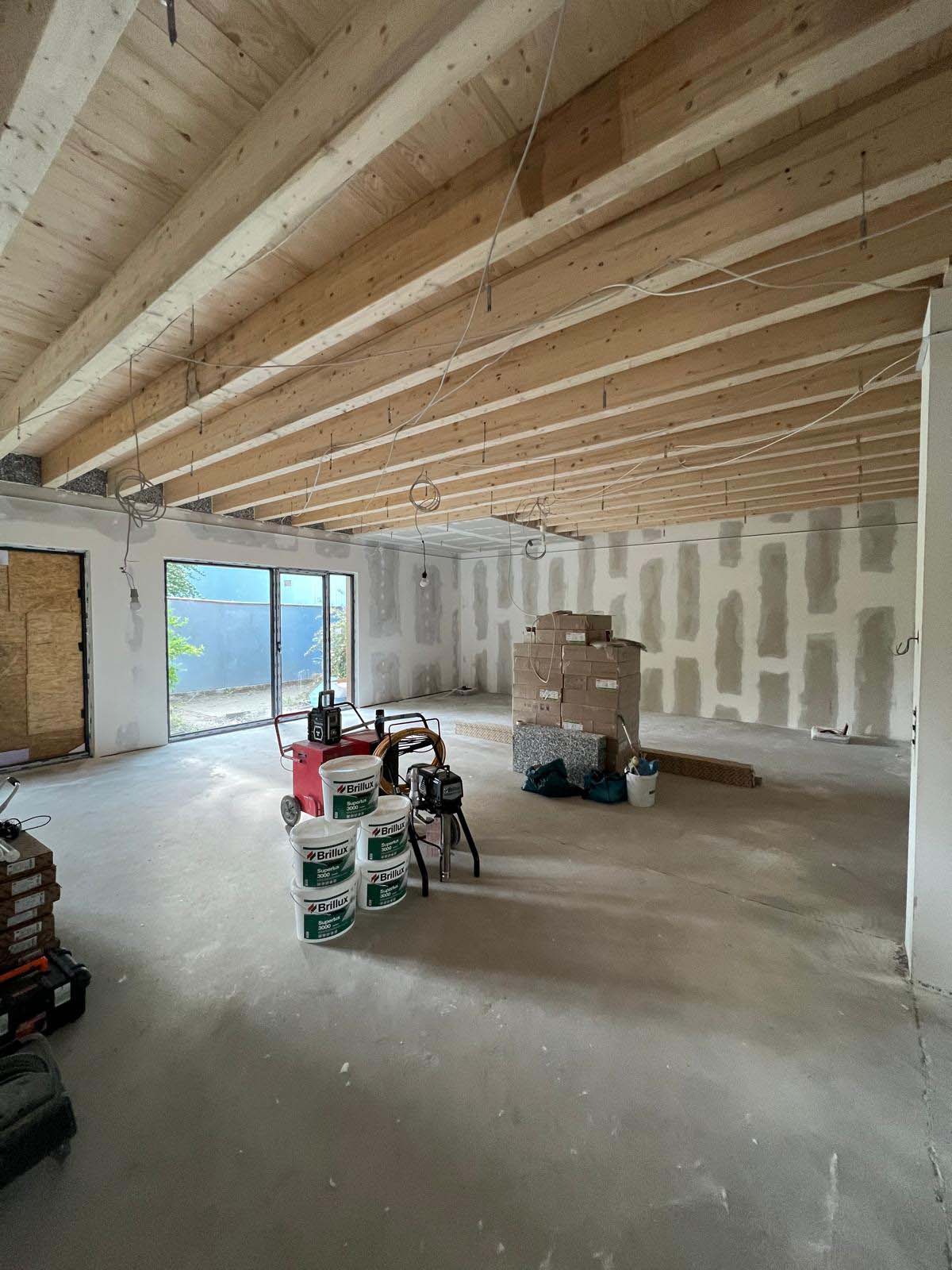 Malerarbeiten in Aktion